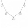 Multi Clover CZ Dangle Necklace