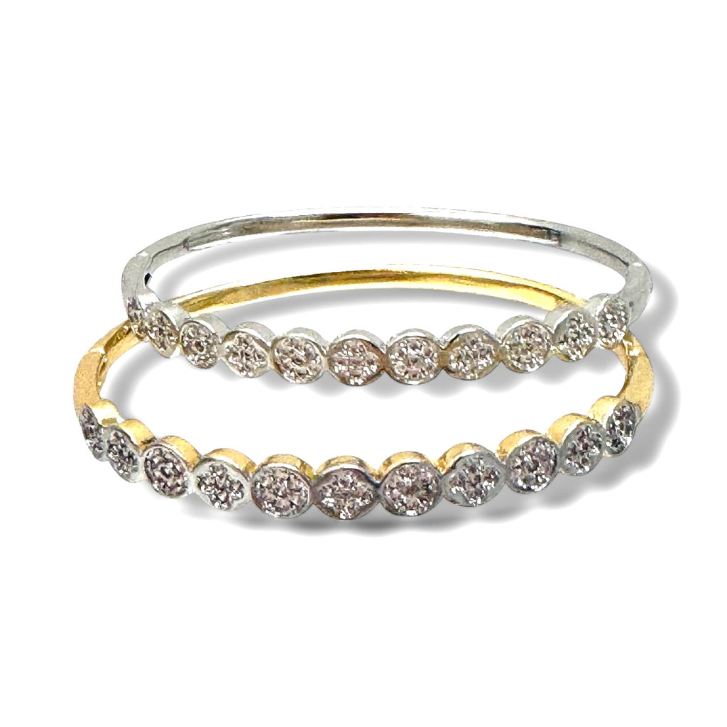 CZ  Round Pave Bangle