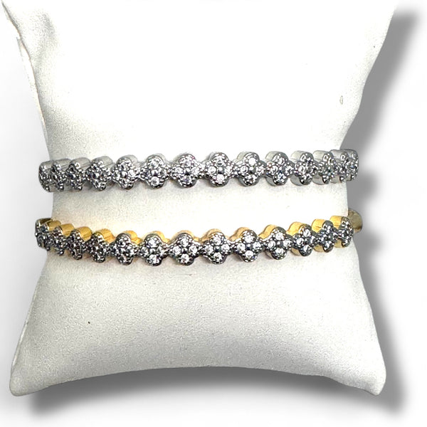 CZ  Round Pave Bangle