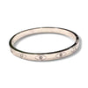 Etched Evil Eye CZ Bangle Bracelet