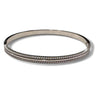 Etched Braided and Smooth Design Thin Bangle