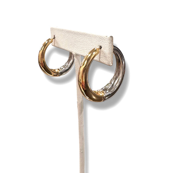Silver and Goldtone Hoops