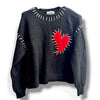 Red Heart with Whip Stitch Sweater
