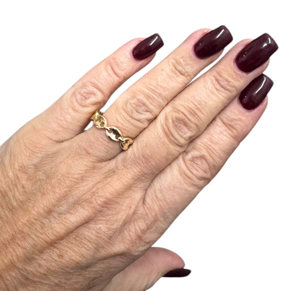 Gold Mariner Link Ring