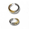 Silver and Goldtone Hoops