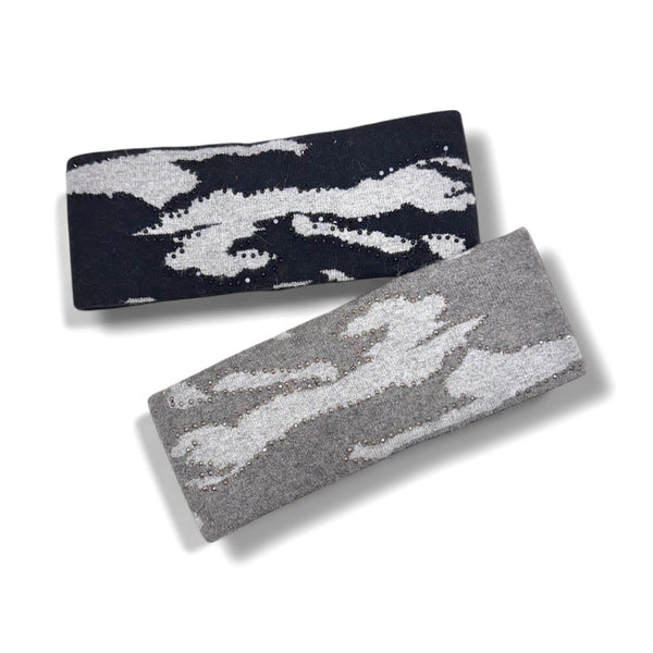 Crystal Camoflouge Winter Knitted Headband