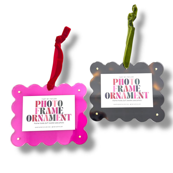 Tortoise or Hot Pink Frame Ornament