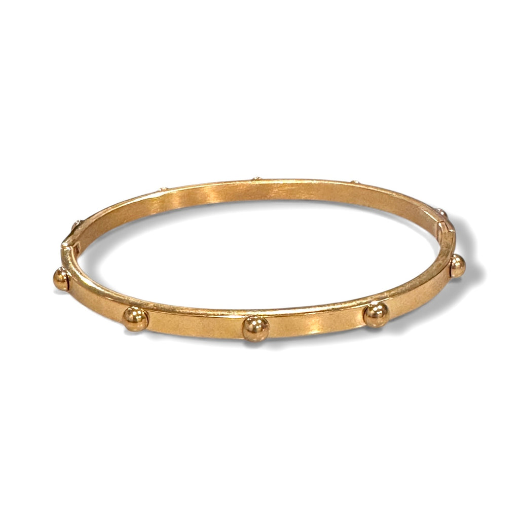 Gold Plated Ball Bangles