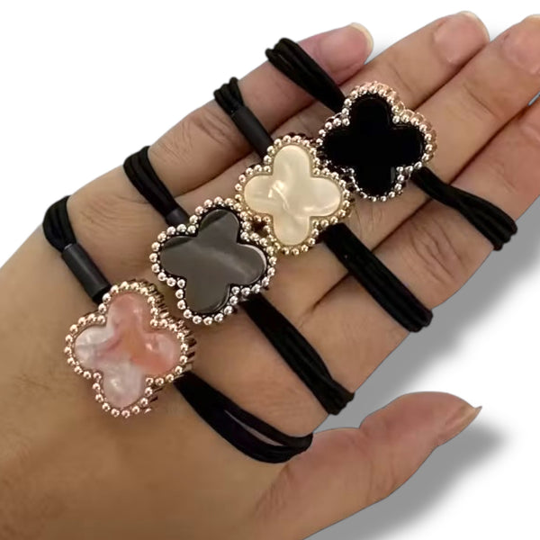 Clover Elastic Hair Ties