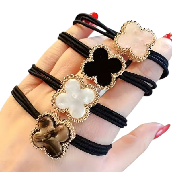 Clover Elastic Hair Ties
