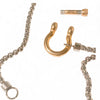 Two-Tone Horse Bit Carabiner Lock Necklace