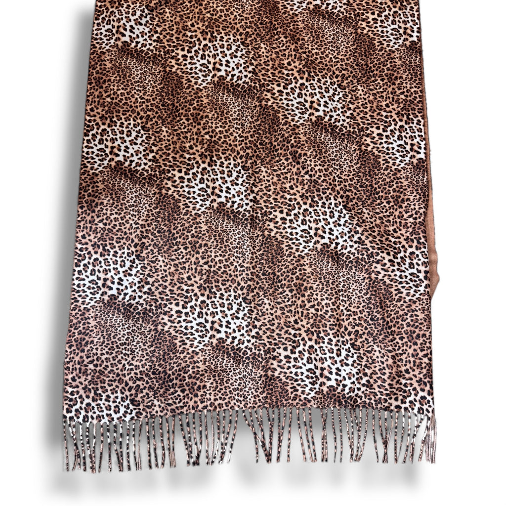Leopard Fringe Scarf