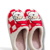 Checkered Santa Claus Slippers
