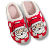 Checkered Santa Claus Slippers