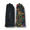 Swirl Design Embroidered Touch-Screen Gloves