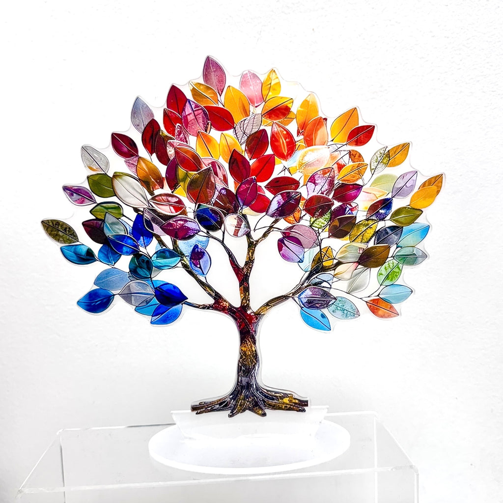 Acrylic 2-D Colorful Tree