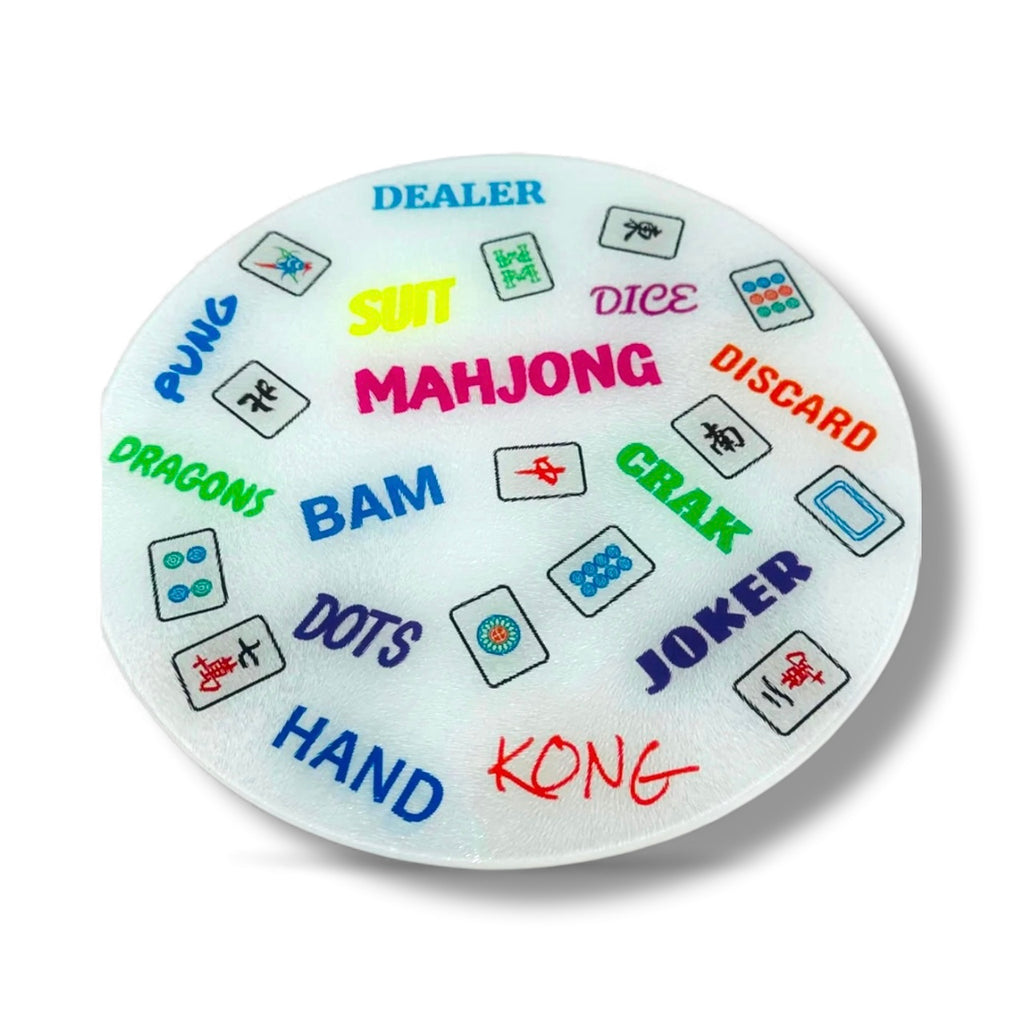 Round Mahjong Cutting Board /Charcuterie Board