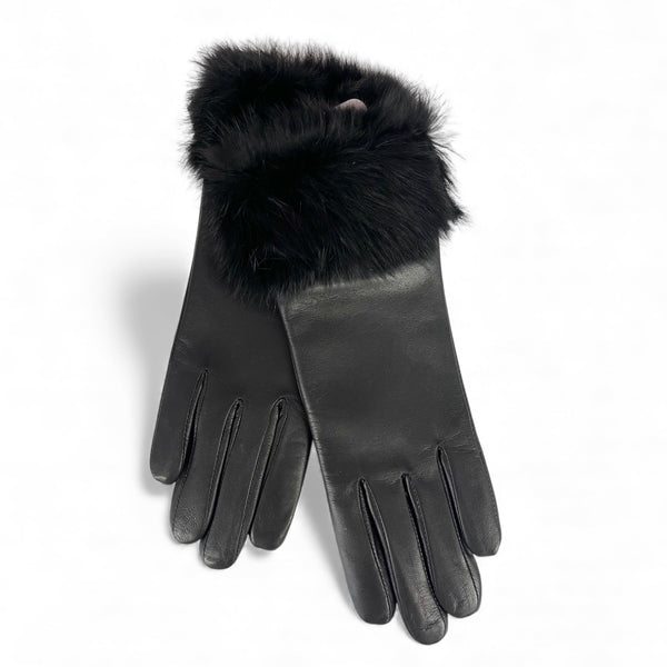 Leather & Fur Tech Gloves