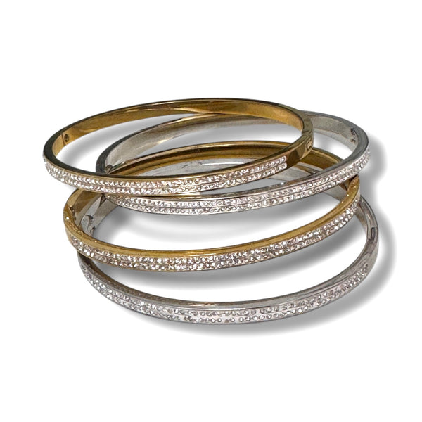 Pave Crystal Bangles