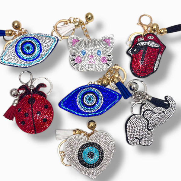 Fun Rhinestone Keychains