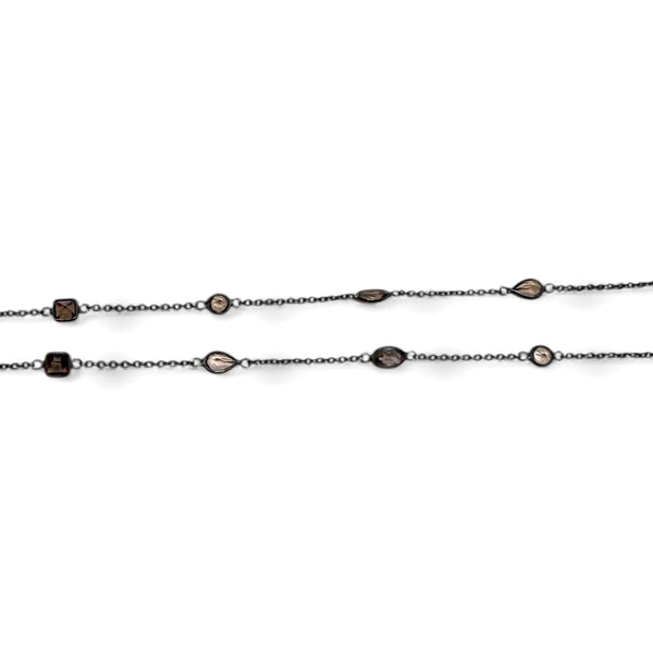 Long Delicate Hematite Crystal Shaped Diamonds by the Yard