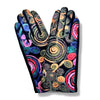 Swirl Design Embroidered Touch-Screen Gloves