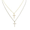 Pave Cross Necklace