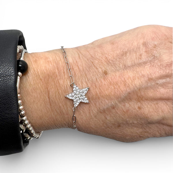 Stardust CZ Chain Bracelet