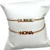 NONA, NANA Or BUBBE Block Letter Name Bracelet