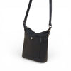 Dark Navy Mini Fern Leather Crossbody Bag