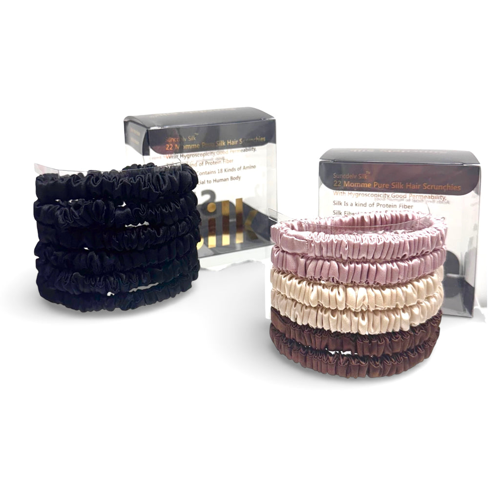 100% Pure Mulberry Silk Hair Scrunchie