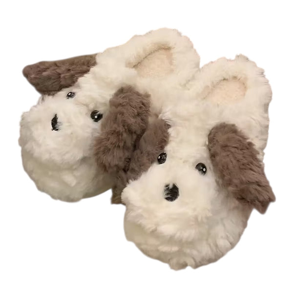 Unisex Plush Dog Slippers
