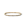 Extra Thin Gold or Silver and Cz Bangle