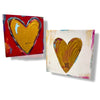Gold Heart Wood Block