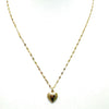 Gold Heart Locket Necklace