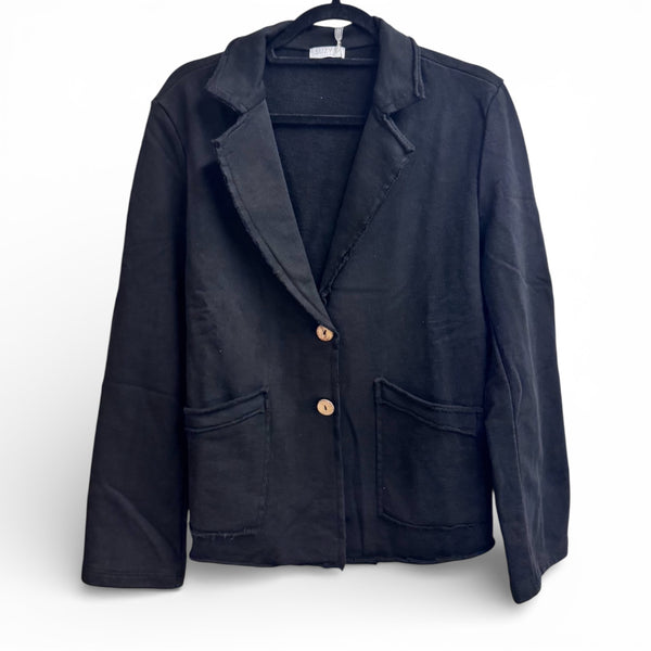 Wendy Raw Edge Blazer With Pockets