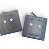 Secret Box Pave Heart Post Earrings