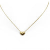 Small Gold Puff Heart Necklace
