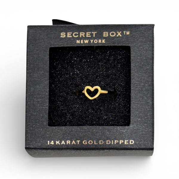 Secret Box Open Heart Ring