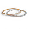 Extra Thin Gold or Silver and Cz Bangle
