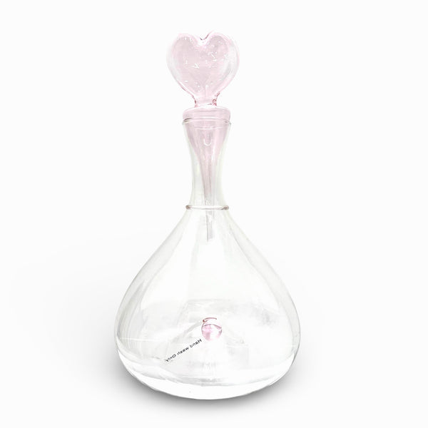 Glass Heart Decanter