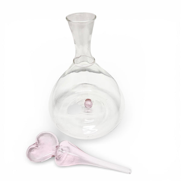 Glass Heart Decanter