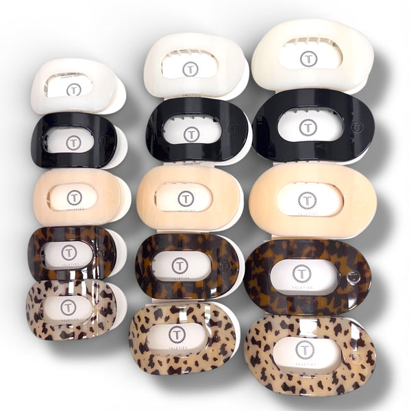 Teleties Round Flat Hair Clips