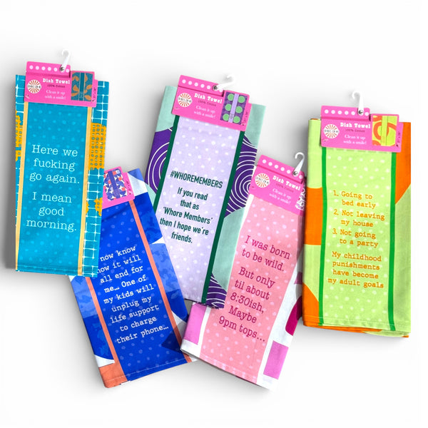 New Funny Sayings Dish Towels