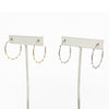Thin Hoops with Ball Accents