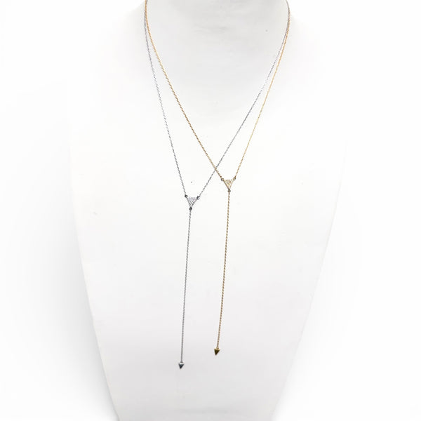 Triangle Y Drop Necklace