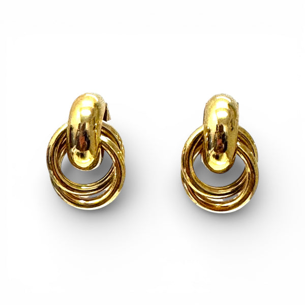 Door Knocker Gold Earrings