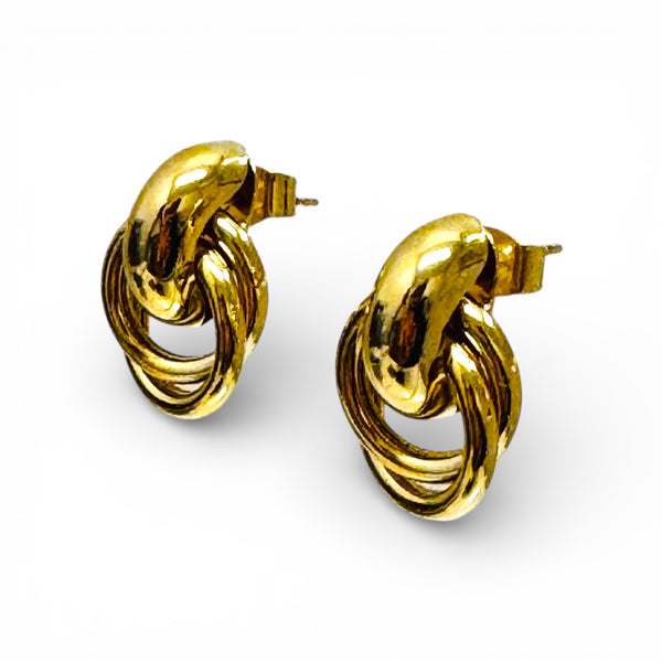 Door Knocker Gold Earrings