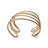 Brushed Gold 5 Row Bracelet