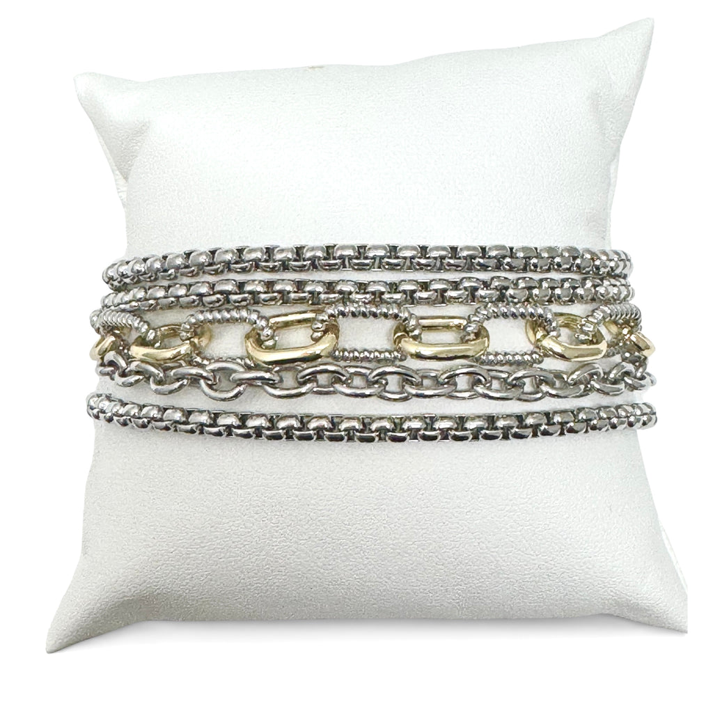 Five Row Magnetic Chain Bracelet